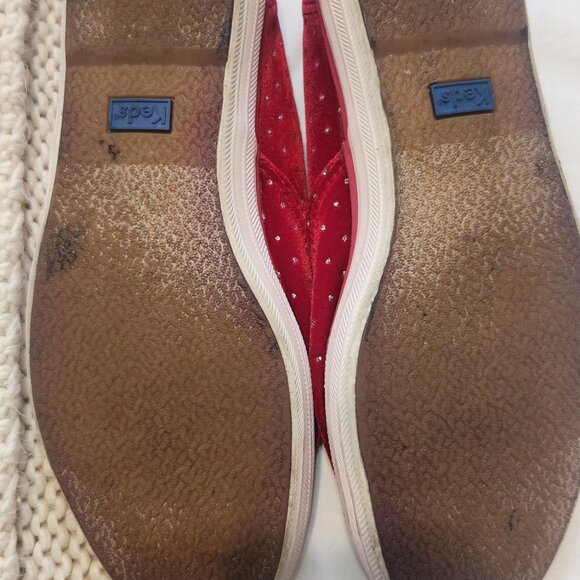 Taylor Swift Keds  red velvet rhinestone  Glitter Keds - Picture 3 of 3